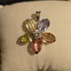 Glass  Flower Pendant